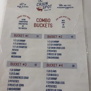 Combo menu