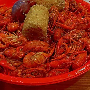If you like the crawfish extra spicy, tell them and they'll hook you up! Definitely my favorite