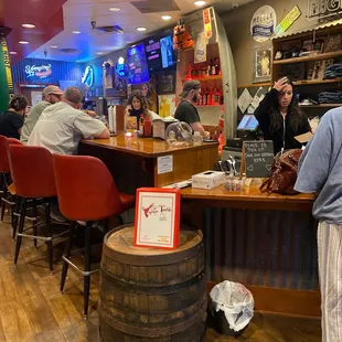 people sitting at the bar