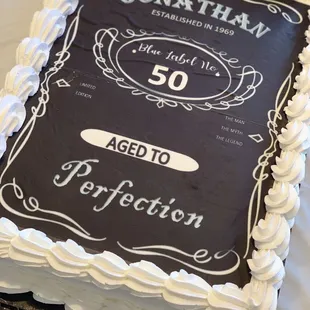 a 50th birthday cake