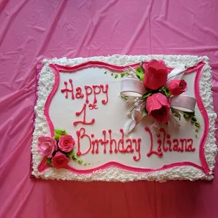 They did an AMAZING job on my little girl's first birthday cake!