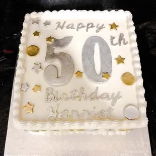 a 50th birthday cake