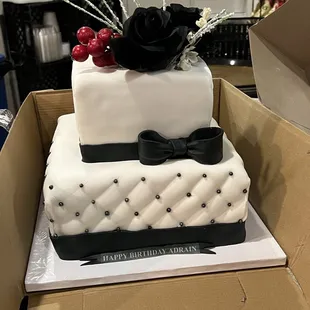 Taking it out of the box at the venue.