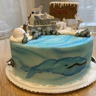 My niece's Arctic cake!