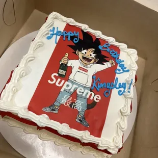 a birthday cake in a box