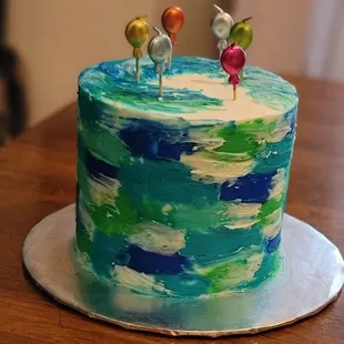 The Cake Girl created a wonderful custom cake for my wife's birthday! She is an abstract artist who has a gluten intolerence. Perfect!