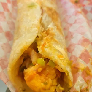 Frankie 3/5 
 Probably better eaten dine in - take out tasted okay