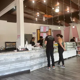 The front counter