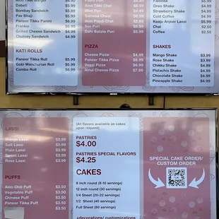 sandwiches, menu