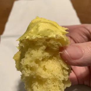 Mostly eaten lemon cupcake
