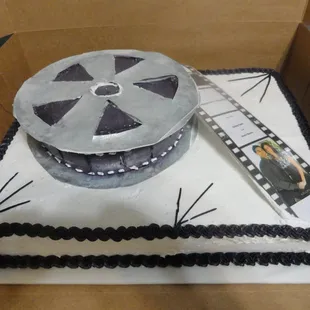 a film reel cake