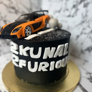 Fast &amp; furious cake 8&quot;