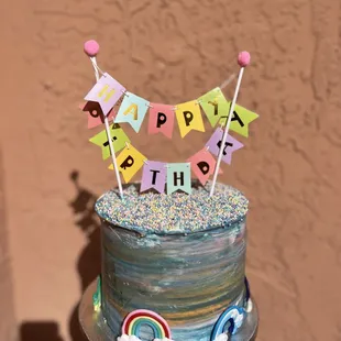 6&quot; twins birthday cake