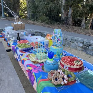 Our dessert snack table!