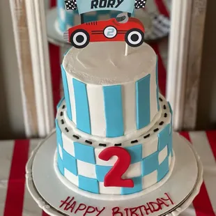 a birthday cake for a 2 year old boy