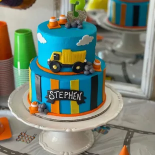 a birthday cake for a little boy