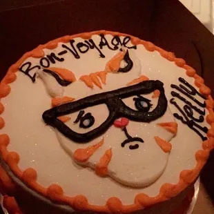 Hipster cat cake