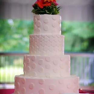 the cake studio - polka dot wedding cake