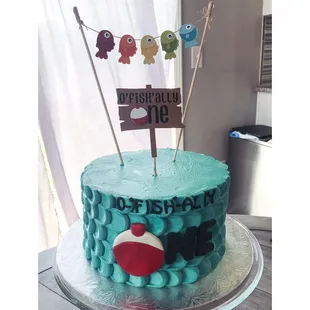 Fishing-themed Birthday Cake