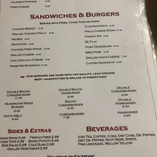 There food is not badly priced either