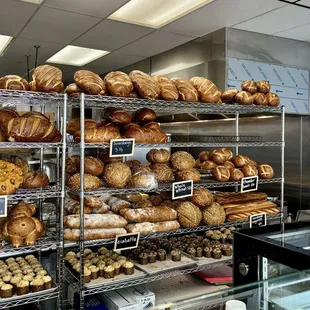 freshly baked Sour dough bread, etc