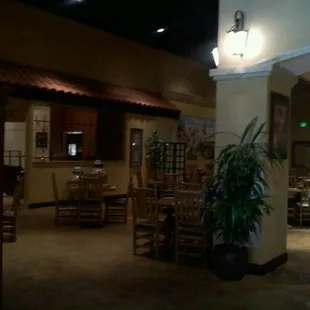 View from the host stand