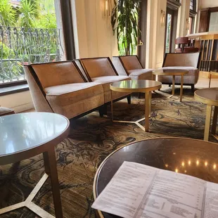 Comfy Seating and nice menu