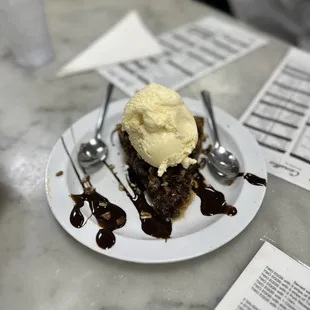 a desert with ice cream
