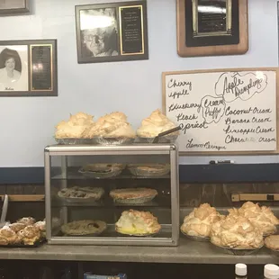 Look at the meringue on these pies!  Yum!