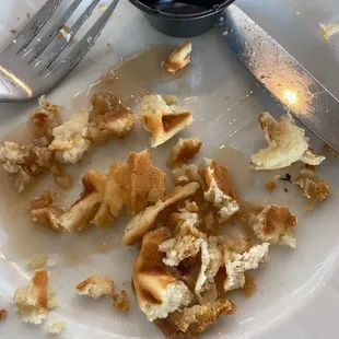 Crumby waffle