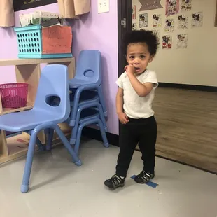 Ms Amanda would let me cuddle him in the play room until he was calm but if he cried when I walked she'd hold his hand and show him toys