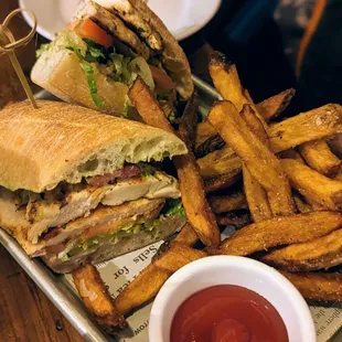 November 11, 2023; Chicken and Bacon Sandwich ($16).