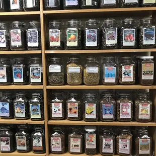 a display of various types of candy