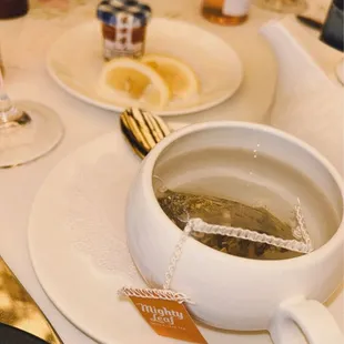 Chamomile tea w/ honey and lemon