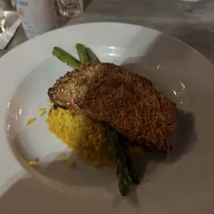 Cashew crusted salmon