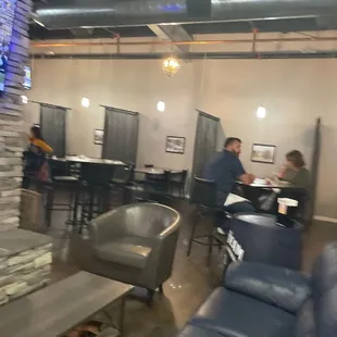 a man and a woman sitting at a table