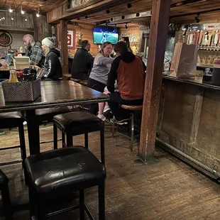View into bar area