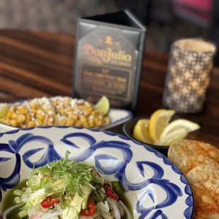 Shrimp aquachilles &amp; corn