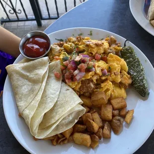 Breakfast Scramble with Chorizo