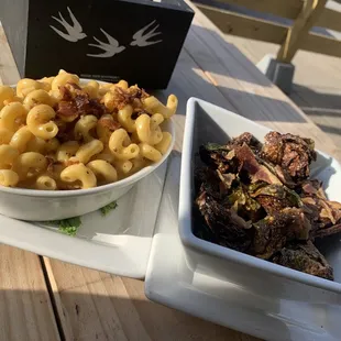 Happy hour Mac &amp; cheese and Brussels!