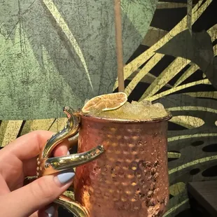 Moscow Mule with Passion Fruit