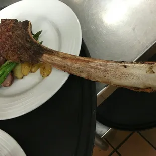 Bone-in tomahawk ribeye, featured during the Steak-Out