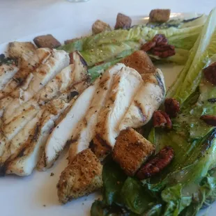 Grilled romaine salad