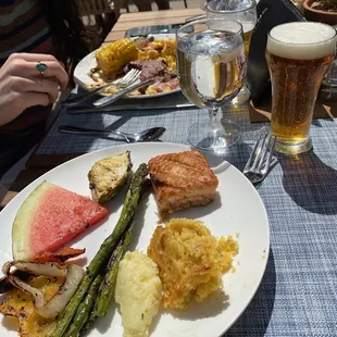 a plate of food on a table