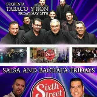FRIDAY MAY 25TH! Live Salsa by TABACO Y RON! Salsa &amp; Bachata by SUPER DJ RUMBERO! Bachata Lesson @ 8:30! Doors Open at 8PM! $10 B4 10PM