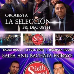 FRI DEC 8TH! Live Salsa by LA SELECCION + Super Dj Rumbero! Bachata by Dj Marco + Lesson by JOHN &amp; SHILOH! Doors open at 8pm! $10 B4 10PM