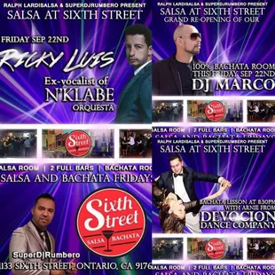 FRIDAY SEPT 22! Live Salsa by &quot;RICKY LUIS&quot; former lead vocalist of N&apos;KLABE! Doors Open at 8PM! $10 B4 10PM!