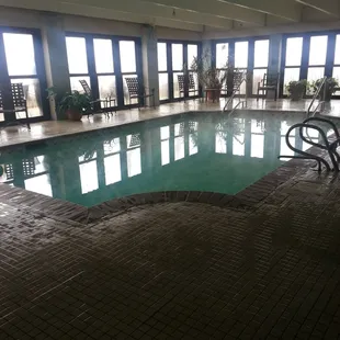 Indoor heated pool.