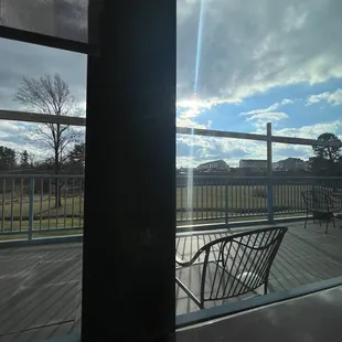 outside seating area