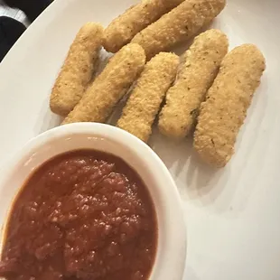 Mozzarella sticks appetizers